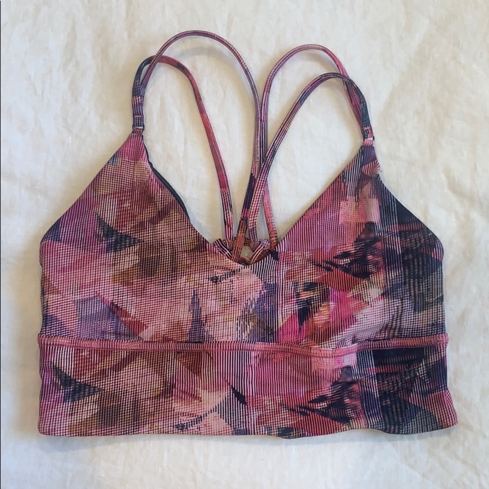 Lululemon Pink Strappy Bra